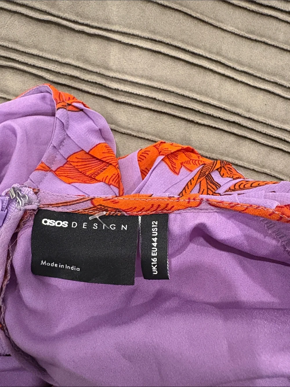 ASOS Lavender and Red Floral Twist-Front Maxi Dress - Picture 6 of 10